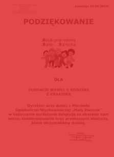 Placówka Opiekuńczo-Wychowawcza “Mały Dworek” w Łaszczynie